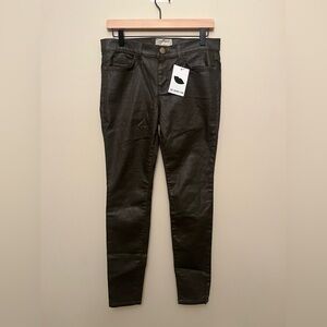NWT Current/Elliot The Ankle Skinny Army Green Coated Women's Size 29